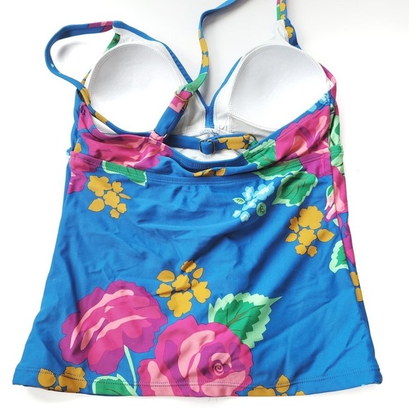 Matilda Jane XS Ladies Swim Tankini Blue Floral Like New - Picture 2 of 5